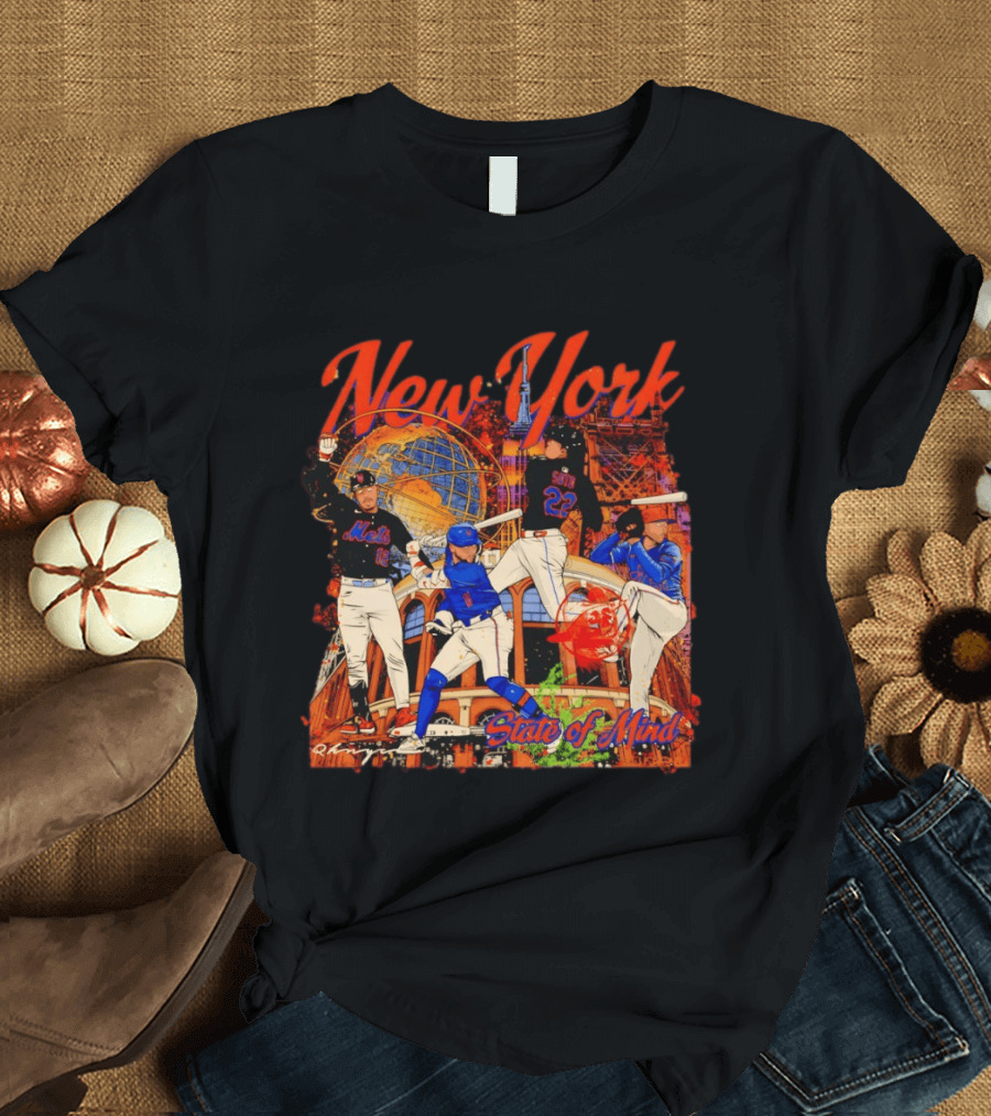 New York Mets Francisco Lindor Pete Alonso 16 12 State Of Mind T-Shirt
