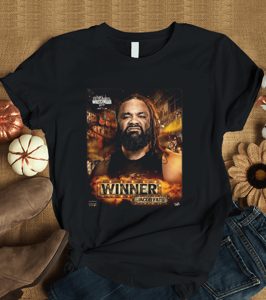 WrestleMania 42 Winner Jacob Fatu WWE 2026 Las Vegas T-Shirt