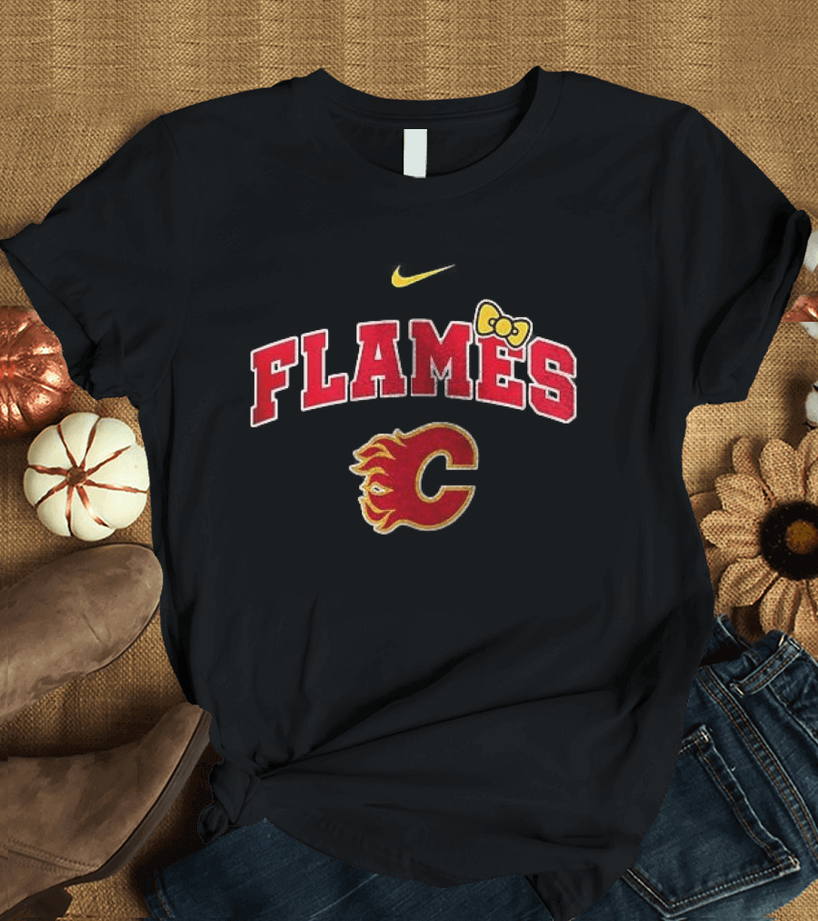 Calgary Flames Hello Kitty Collaboration Fan T-Shirt