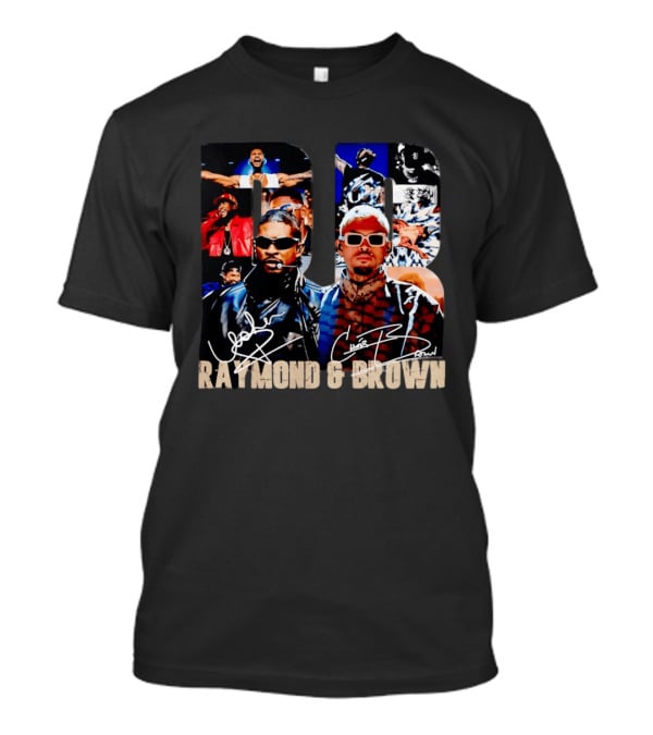 Usher Raymond Chris Brown Raymond And Brown Tour Signatures Sunglasses T-Shirt