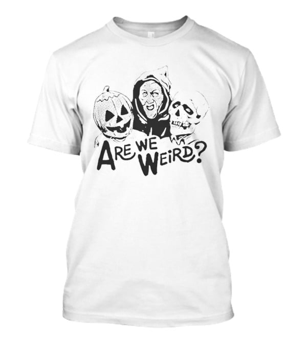 Are We Weird Halloween Pumpkin Skeleton Grim Reaper T-Shirt