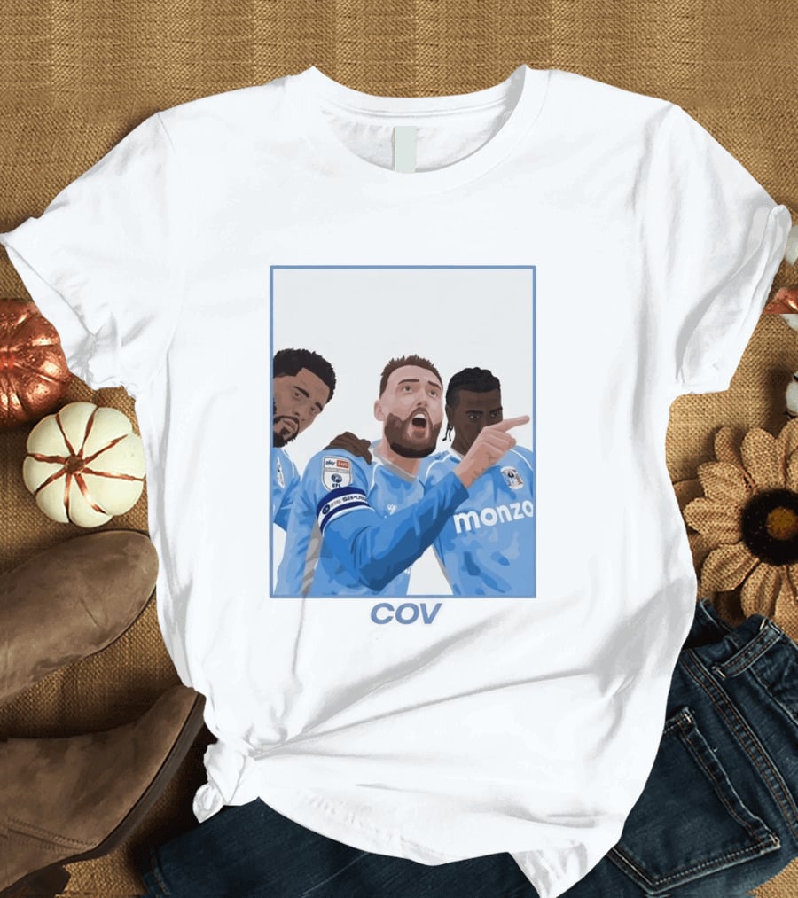Matt Grimes Coventry City FC Sky Bet EFL Championship Promotion Monza Sponsorship T-Shirt