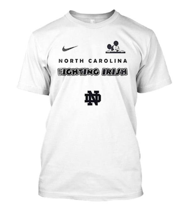 Nike North Carolina Mickey Mouse UNC ND T-Shirt