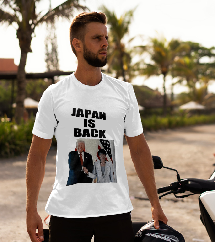 Japan Is Back Trump Political Image With Flags T-Shirt