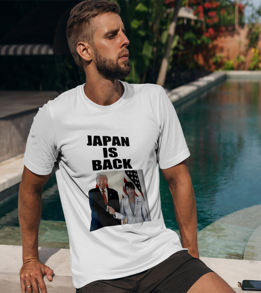 Japan Is Back Trump Political Image With Flags T-Shirt