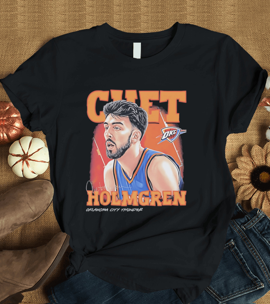 Chet Holmgren OKC Thunder 90s Airbrush T-Shirt