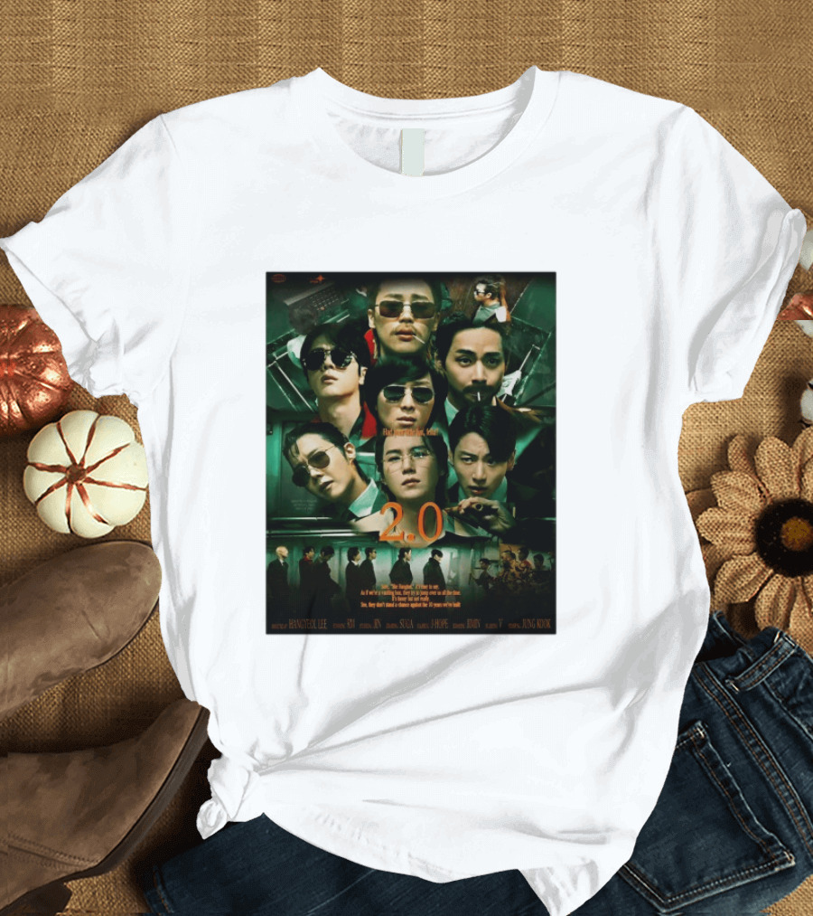 BTS 2.0 Arirang Tour 2026 Group RM Jin Suga J Hope Jimin V Jung Kook Hangseok Lee Jung Kook T-Shirt