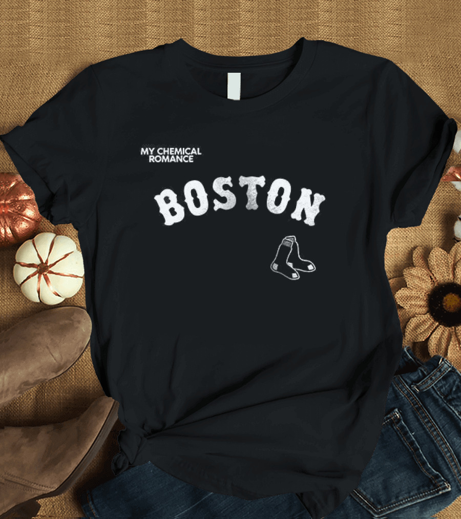 My Chemical Romance Boston Red Sox The Black Parade Collaboration T-Shirt