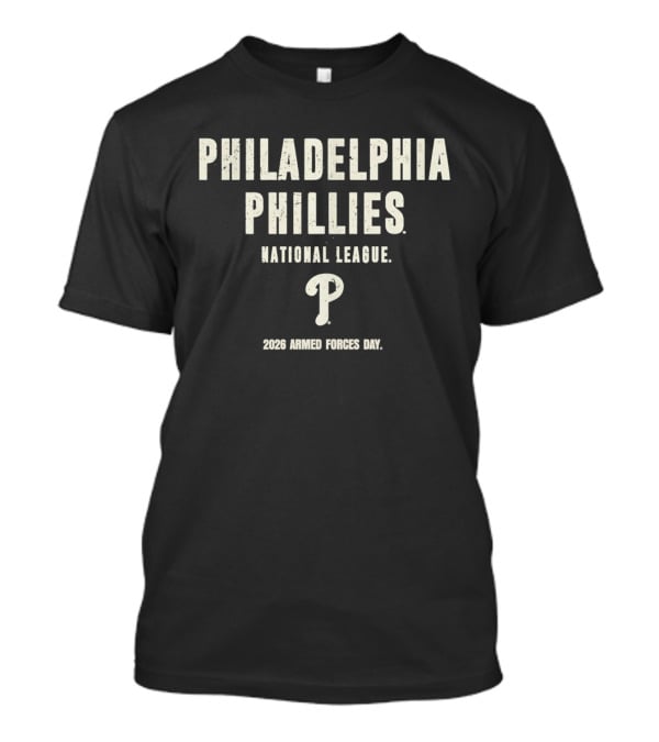 Philadelphia Phillies National League 2026 Armed Forces Day T-Shirt