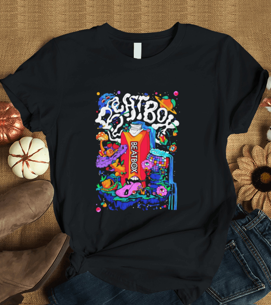 Trippy BeatBox World Psychedelic Disco Vibes T-Shirt