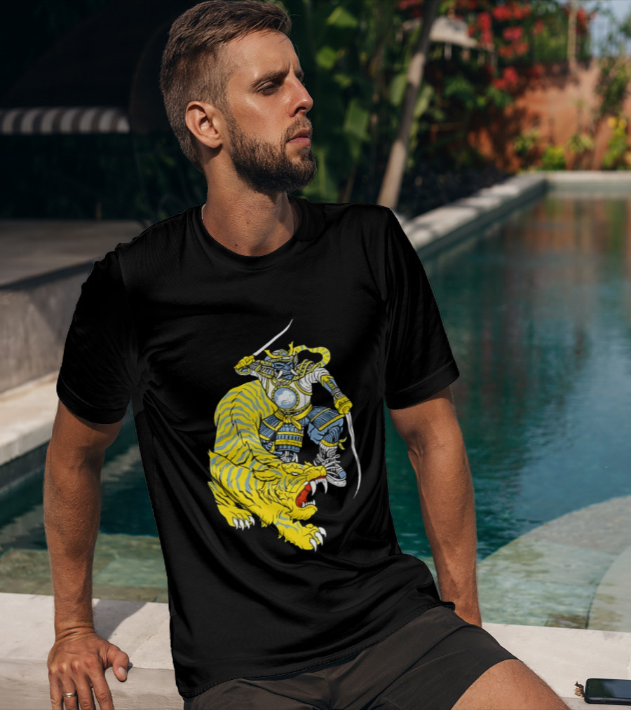 Buffalo Sabres Knight Battling Fierce Sabretooth Tiger T-Shirt