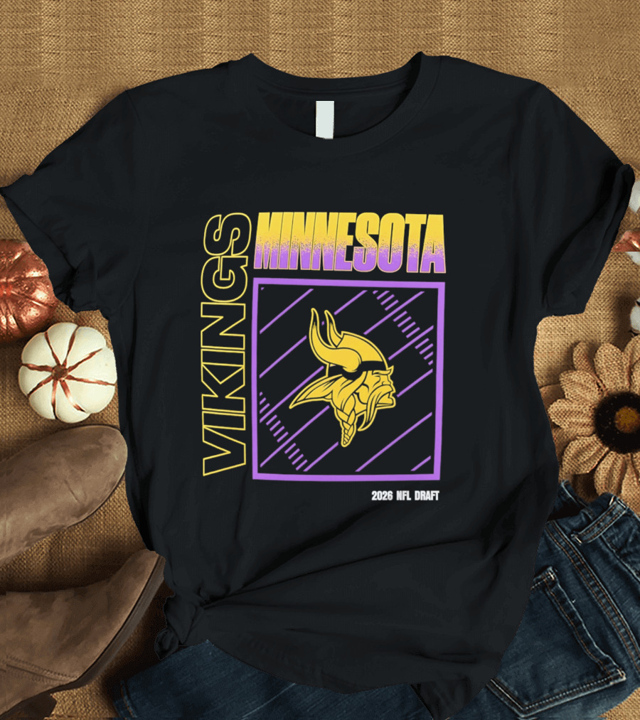 Minnesota Vikings 2026 Nfl Draft T-Shirt