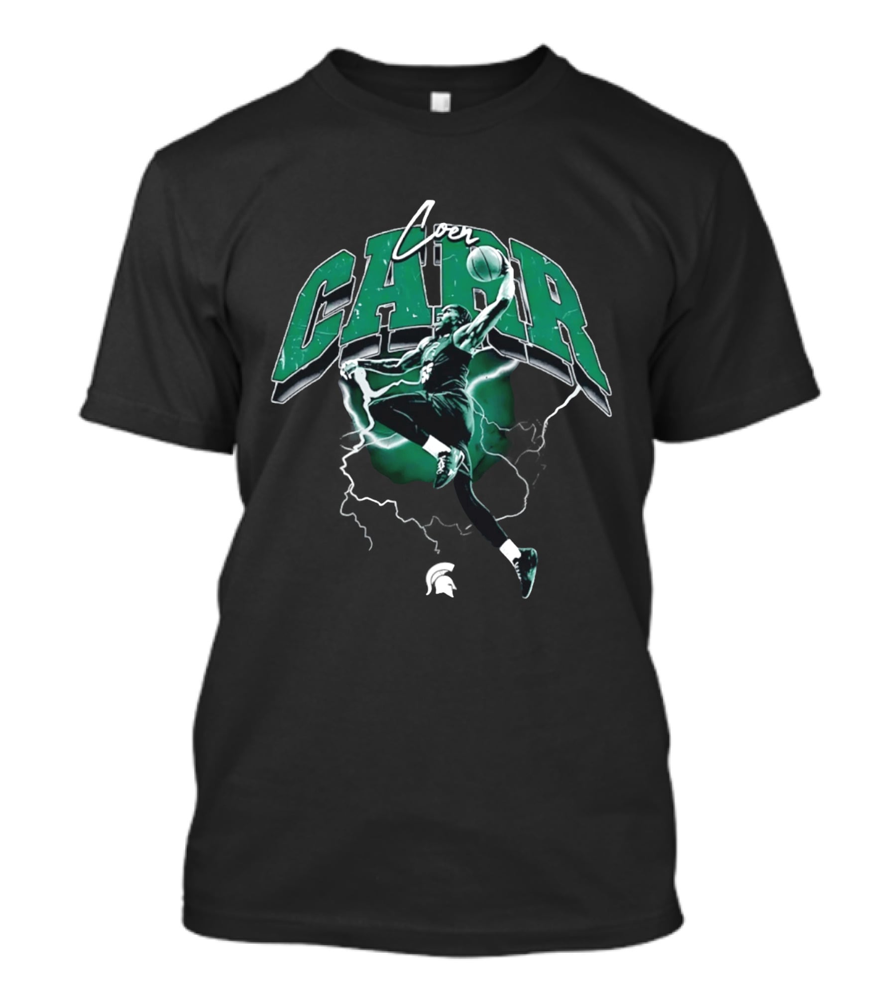 Coen Carr Slam Dunk Michigan State Spartans Basketball Jumper T-Shirt