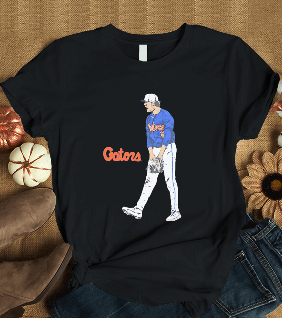 Liam Peterson Florida Gators Baseball Intense Scream Moment T-Shirt