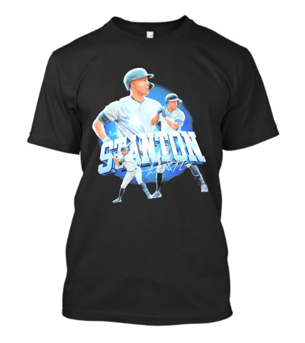 Giancarlo Stanton New York Yankees Baseball Collage T-Shirt