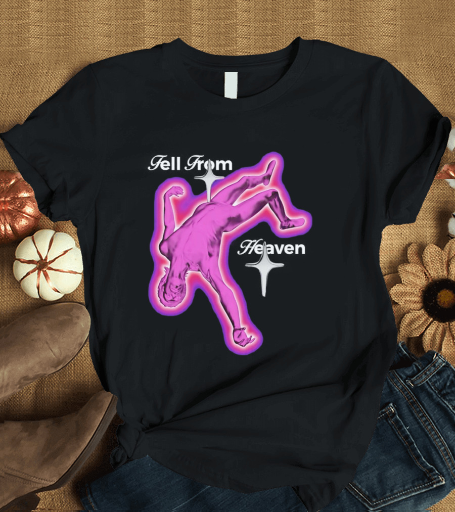 Falling From Heaven Pink Neon T-Shirt