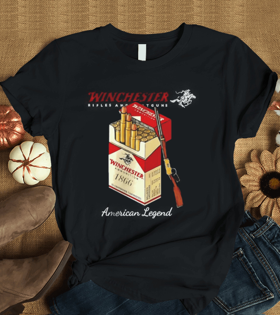Winchester Rifles Shotguns American Legend 1866 Ammunition T-Shirt