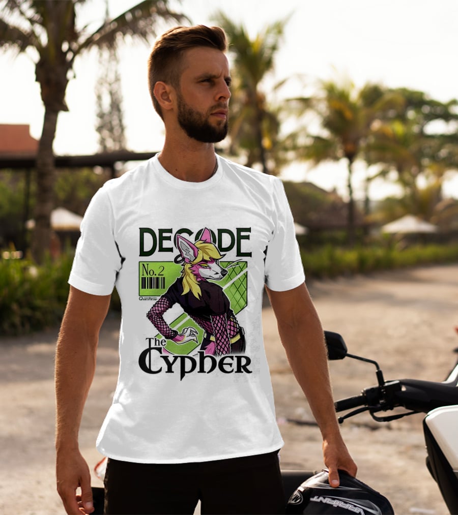 Decode The Cypher No.2 Retro Futuristic Vibe T-Shirt