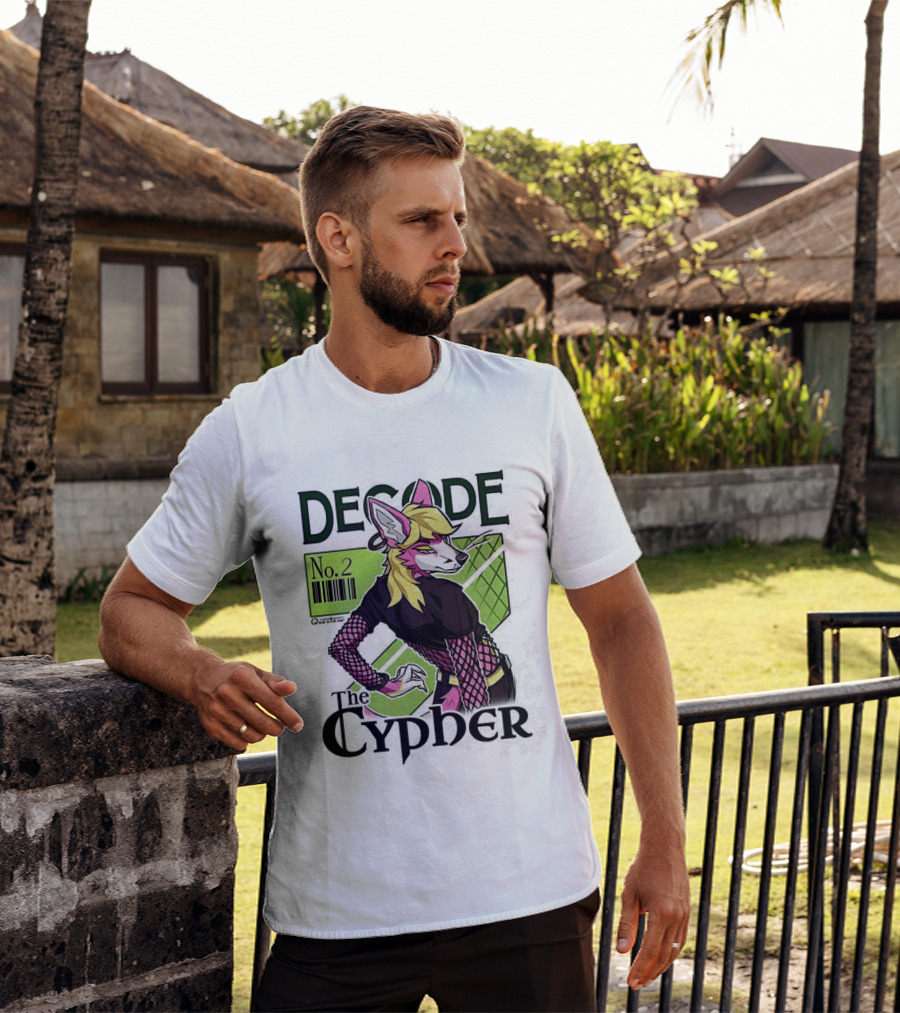Decode The Cypher No.2 Retro Futuristic Vibe T-Shirt