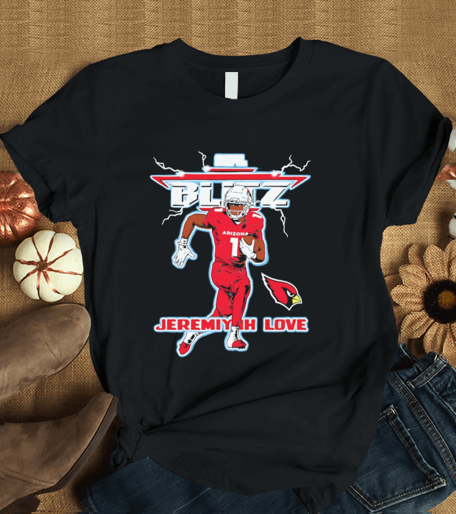 Arizona Cardinals Jeremiyah Love NFL Blitz 2026 T-Shirt