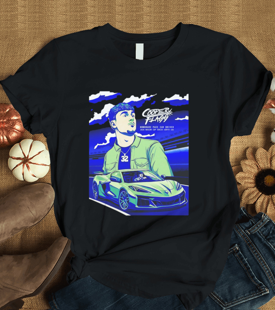 Cooper Flagg 2026 Honorary Pace Car Driver Nascar Cup Series Worth 400 T-Shirt