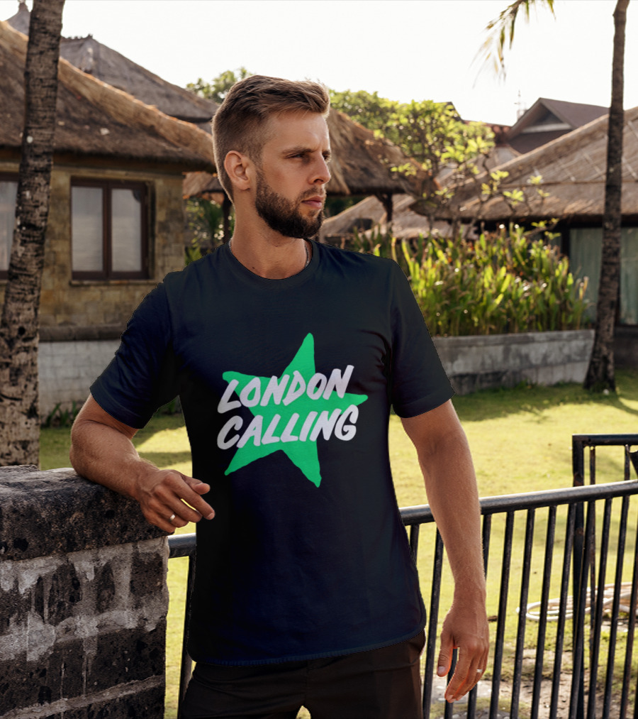 Dallas Stars London Calling The Clash Hockey Star T-Shirt
