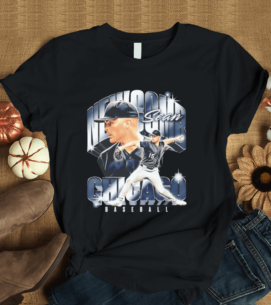 Sean Newcomb Chicago White Sox Pitcher Airbrush T-Shirt