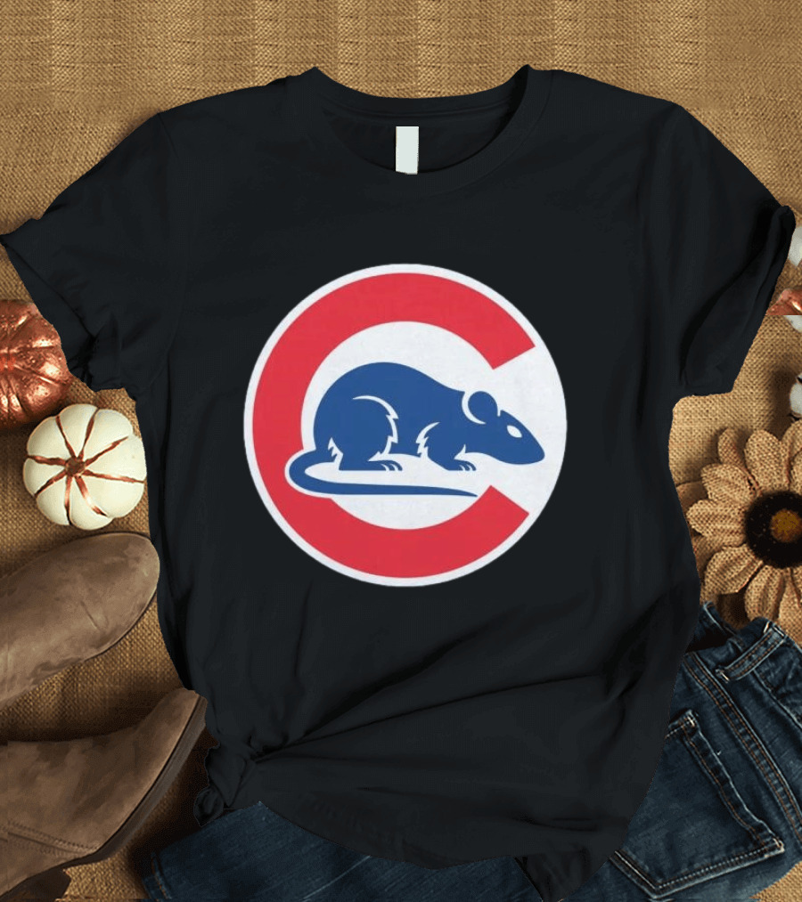 Wrigley Rats C Red And Blue Rat T-Shirt