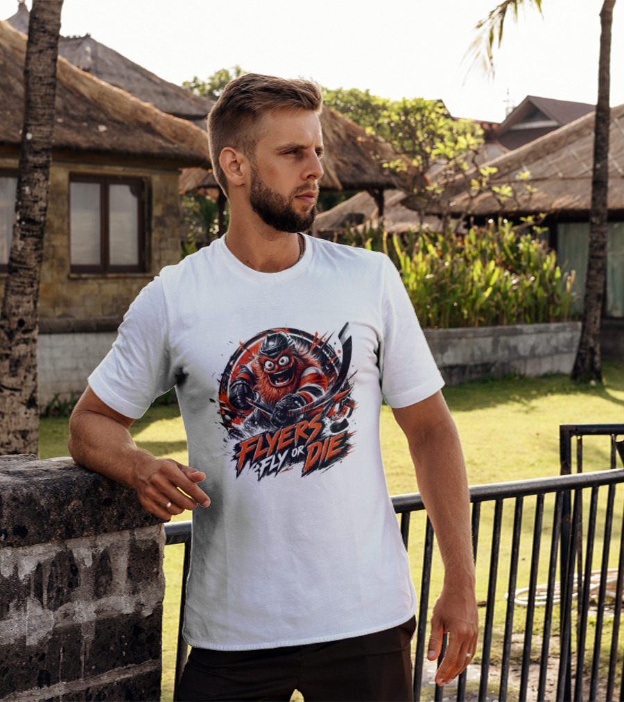 Flyers Hockey Gritty Flyers Fly Or Die NHL 2026 T-Shirt