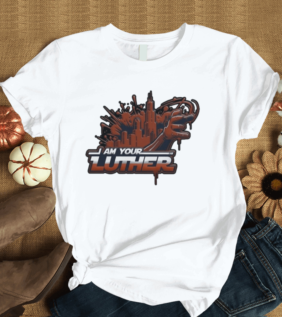 I Am Your Luther Urban Cityscape Graffiti Style Hand Gesture T-Shirt