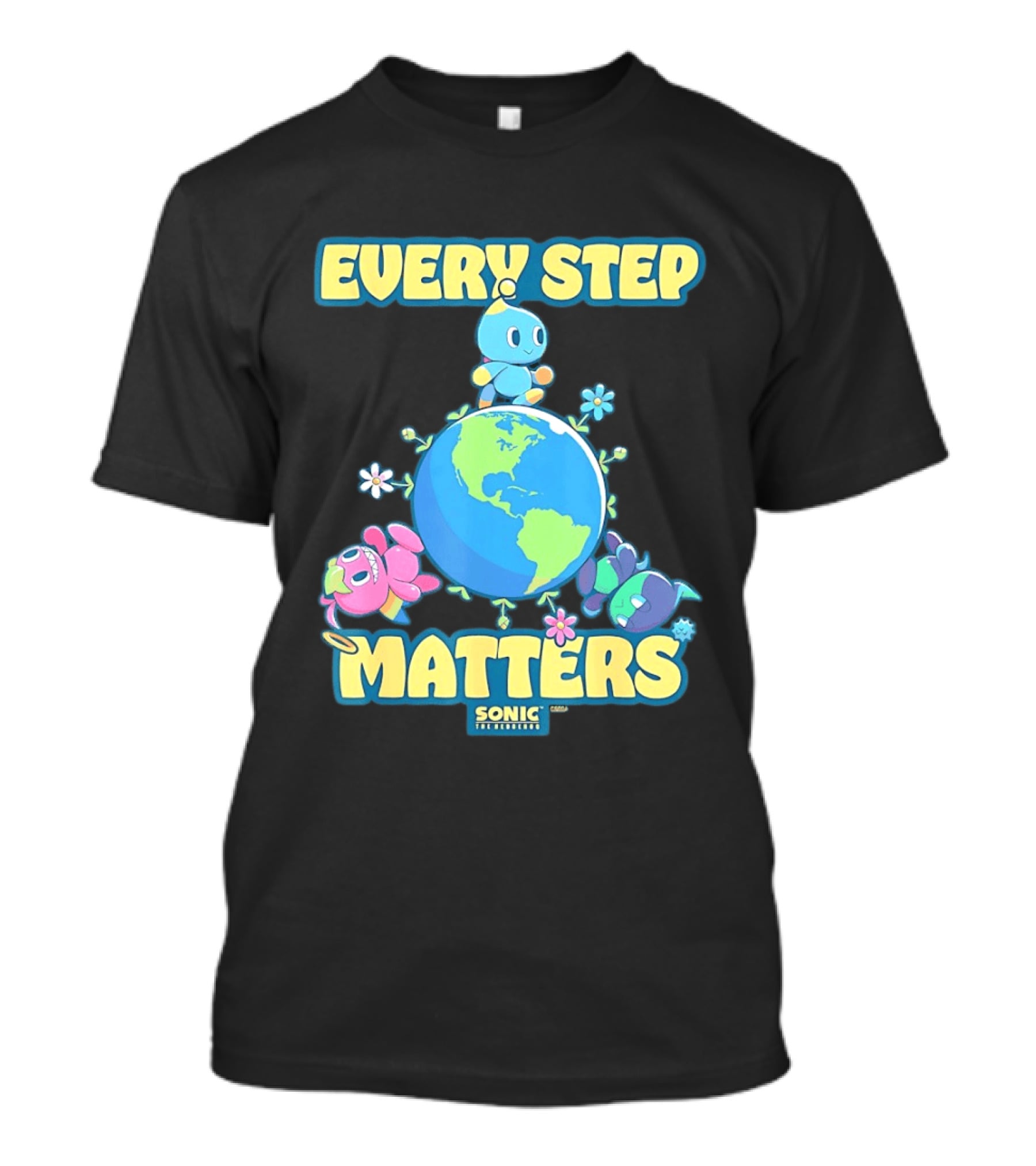 Sonic The Hedgehog Chao Every Step Matters Earth Day T-Shirt