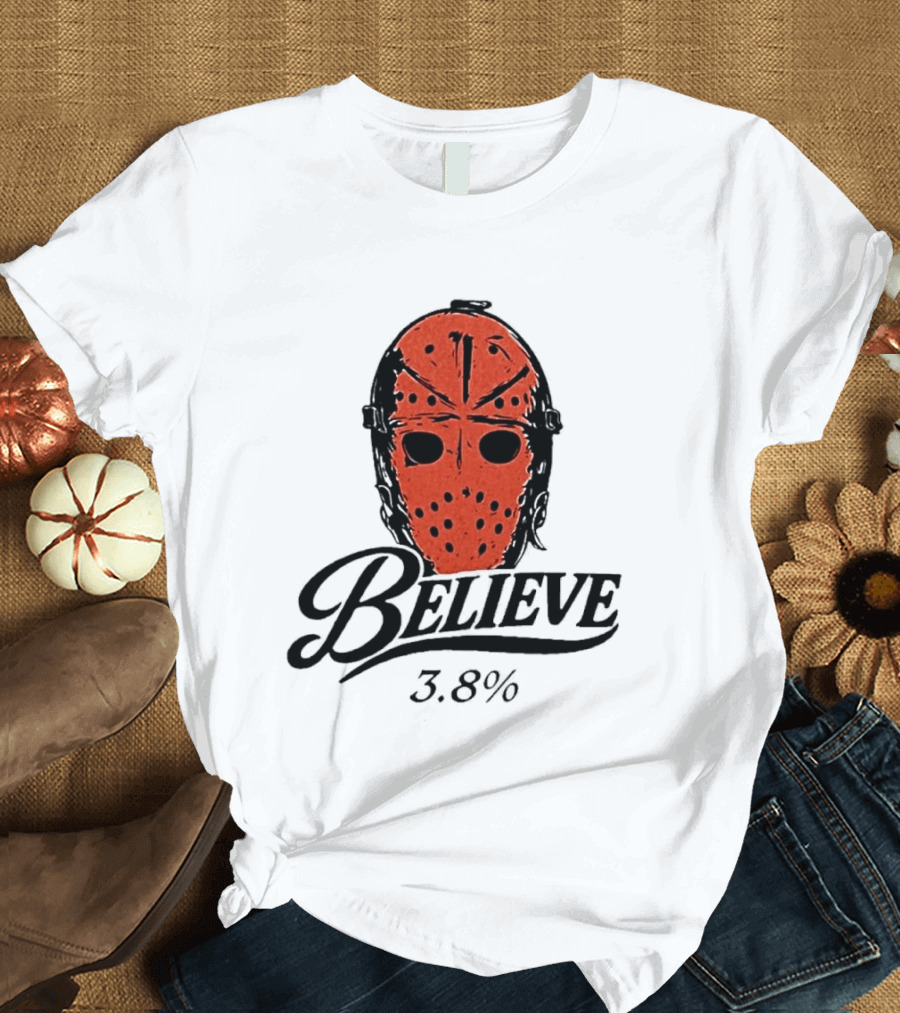Philadelphia Flyers Believe 3.8% Jason Voorhees Mask T-Shirt
