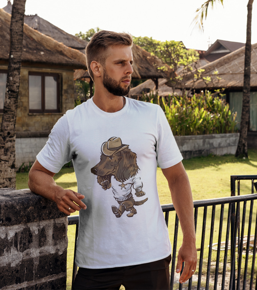 Starkville Derby 2026 Cowboy Dachshund Weenie Deputy Star T-Shirt