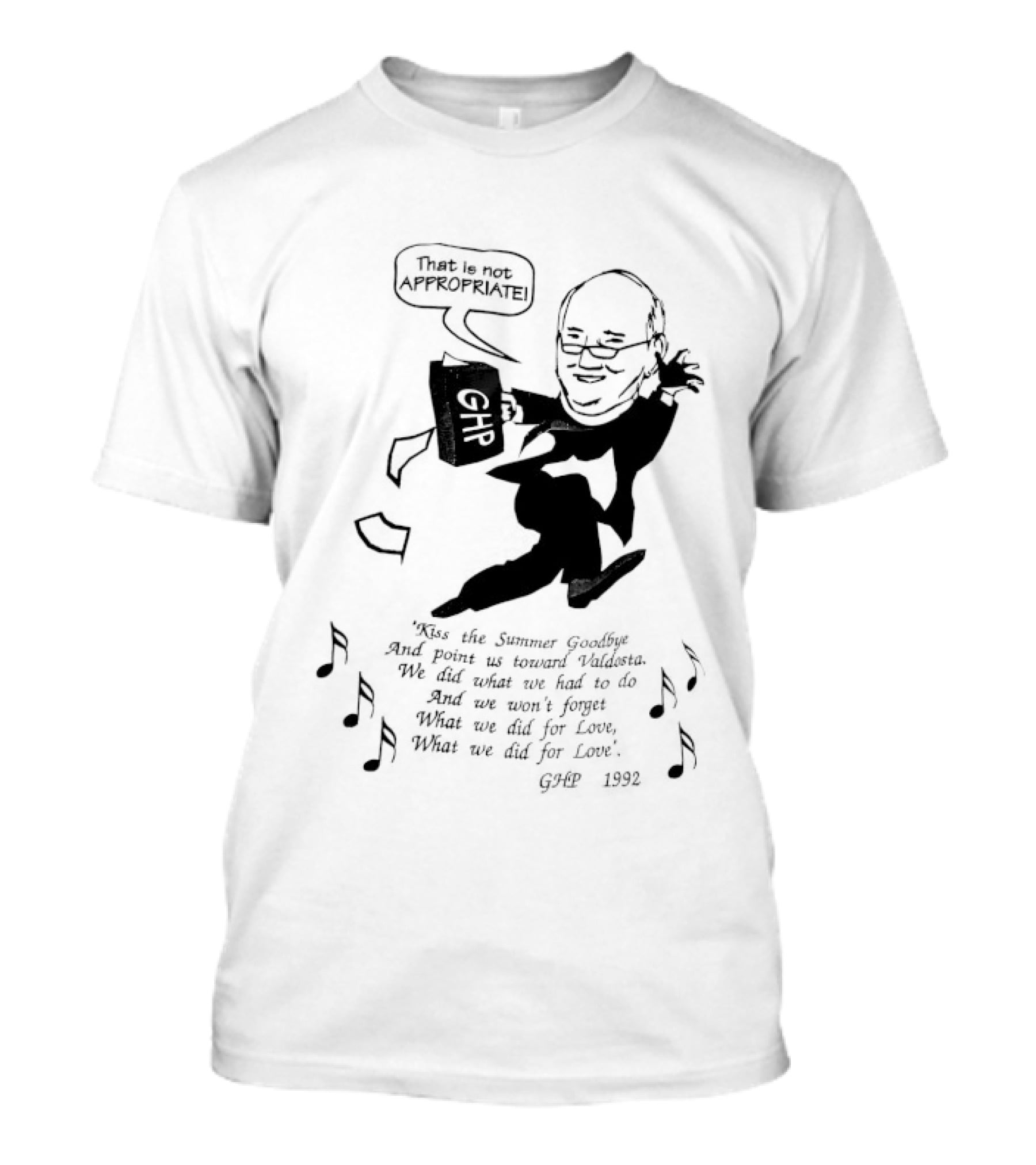 That Is Not Appropriate GHR Speech Bubble Kiss The Summer Goodbye T-Shirt