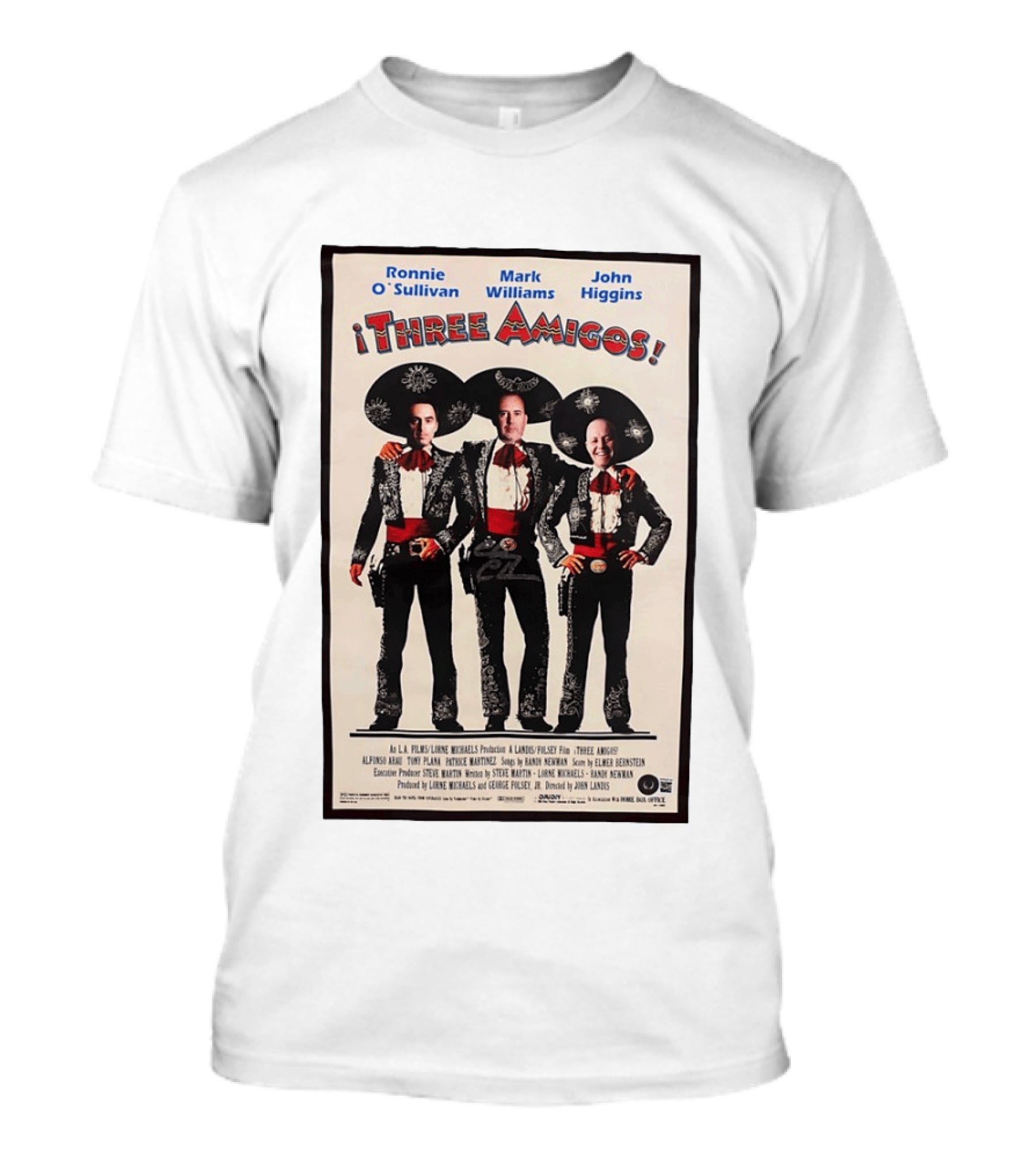 Ronnie O'Sullivan Mark Williams John Higgins Three Amigos Mexican Hat T-Shirt