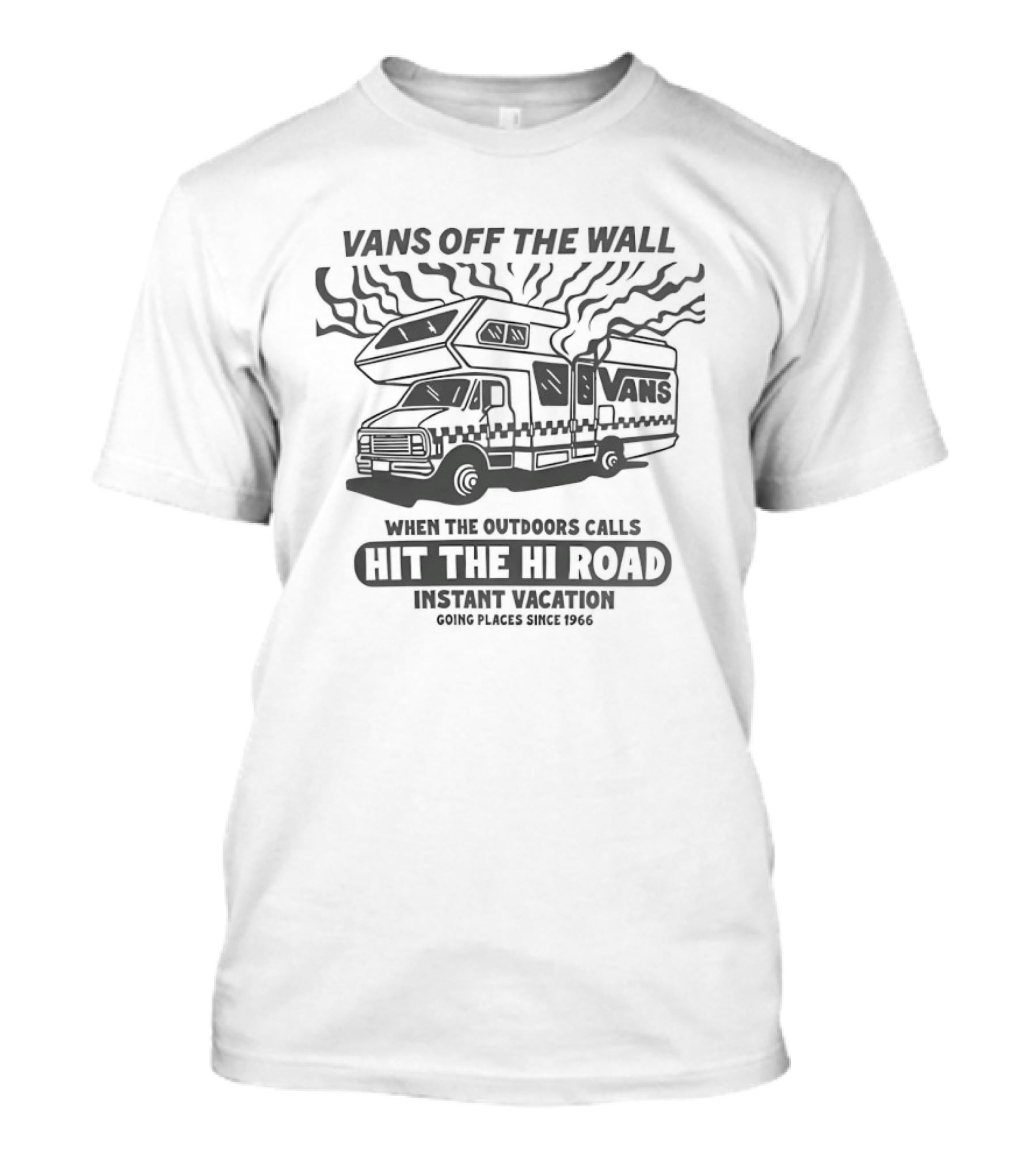 Vans Off The Wall When The Outdoors Calls Hit The Hi Road Adventure T-Shirt