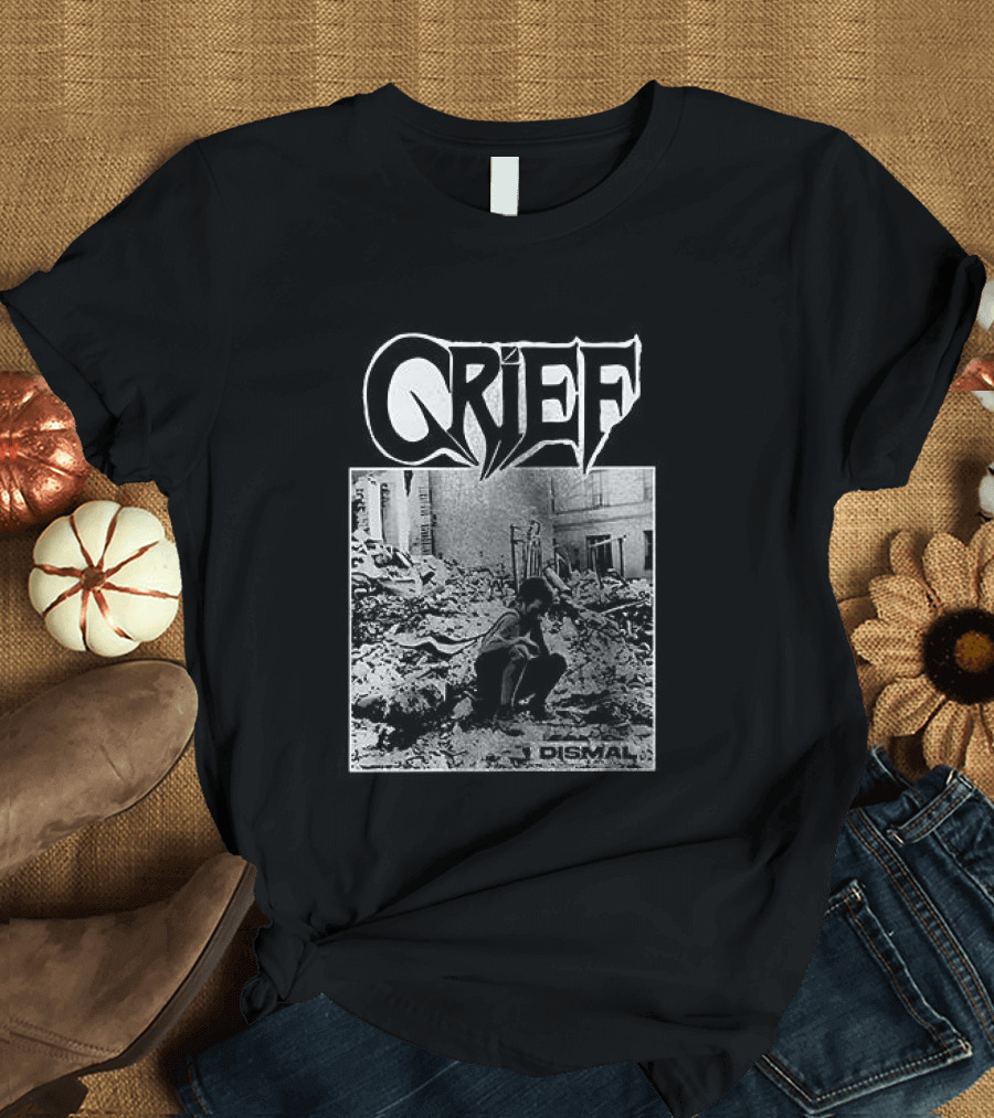 Crief Dismal Vintage Illustration With Forest And Figure T-Shirt