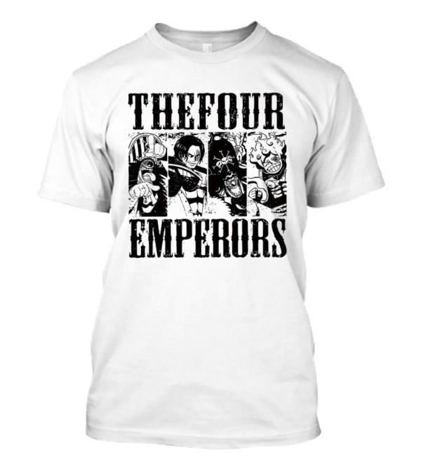 One Piece The Four Emperors Black Depiction T-Shirt
