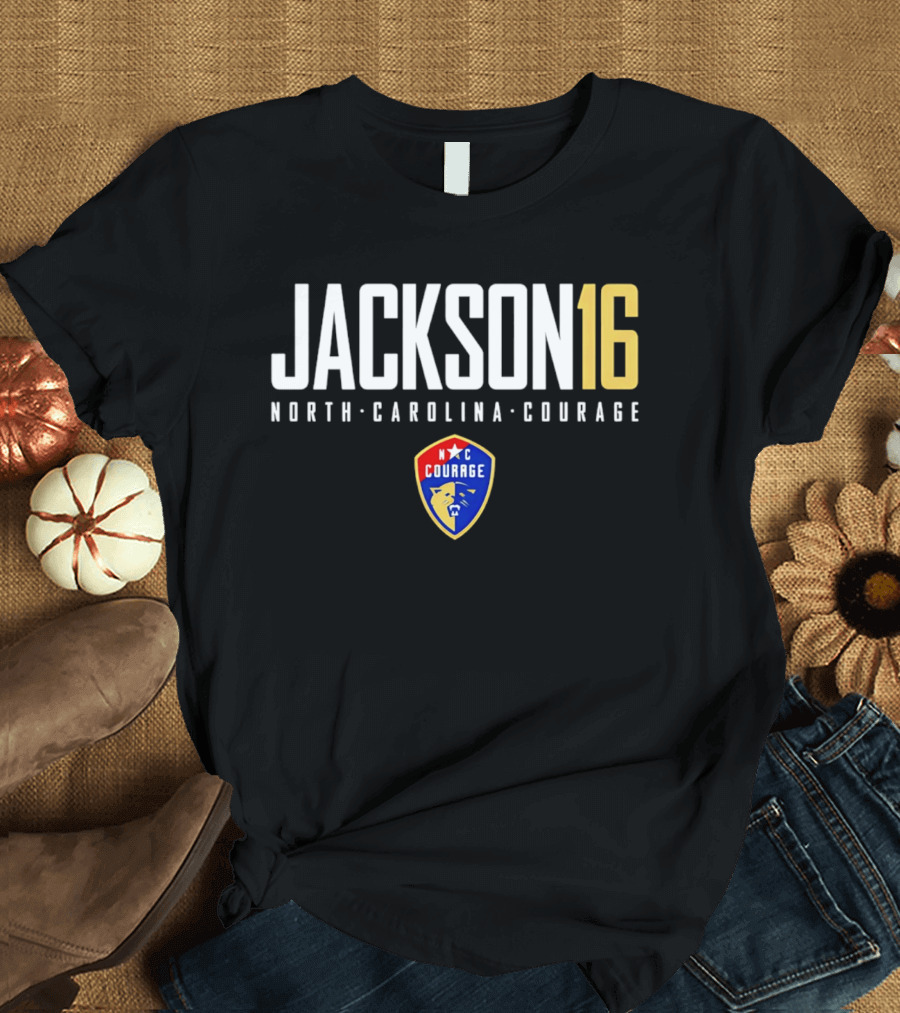 Riley Jackson 16 North Carolina Courage NC Soccer Team T-Shirt
