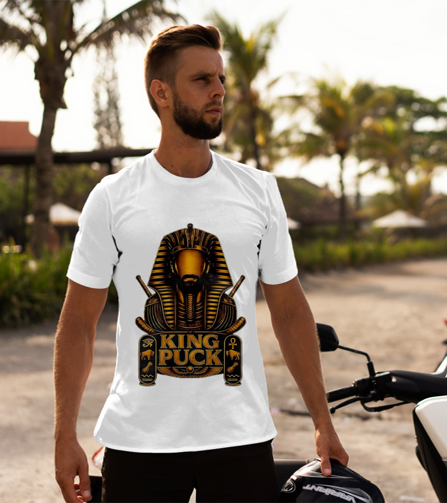 King Puck Pharaoh Buffalo Sabres Egyptian Hockey T-Shirt