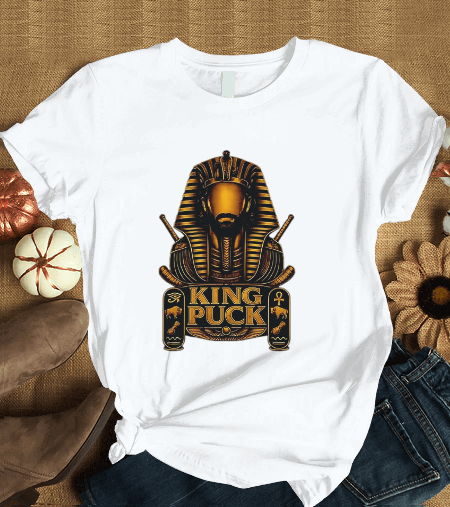 King Puck Pharaoh Buffalo Sabres Egyptian Hockey T-Shirt