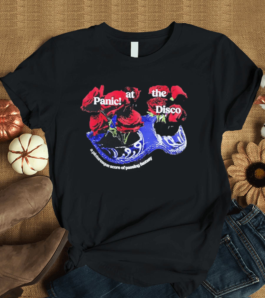 Panic At The Disco Rose Mask Passing Fantasy T-Shirt