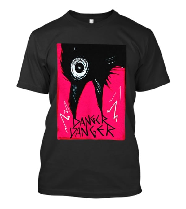 Danger Danger Eerie Eye Dark Pink Lightning T-Shirt