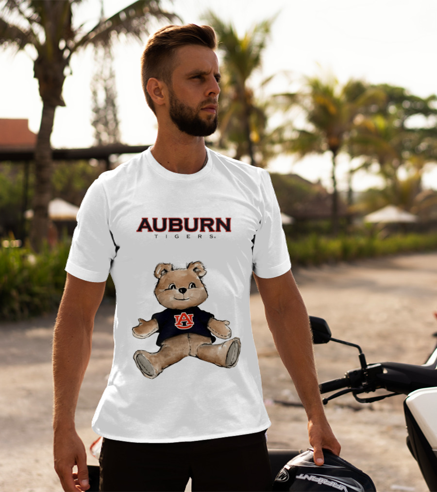 Auburn Tigers Teddy Bear AU Classic Cartoon T-Shirt