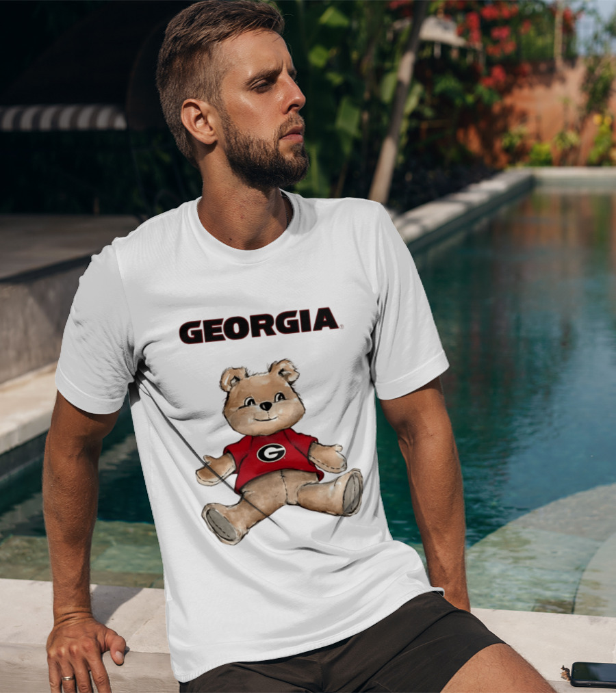 Georgia Bulldogs Teddy Bear With G Logo Classic Cartoon T-Shirt