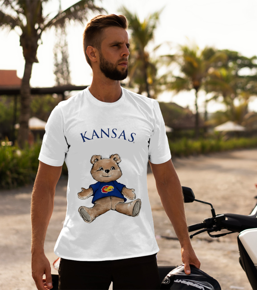 Kansas Jayhawks Teddy Bear KU Jayhawk T-Shirt