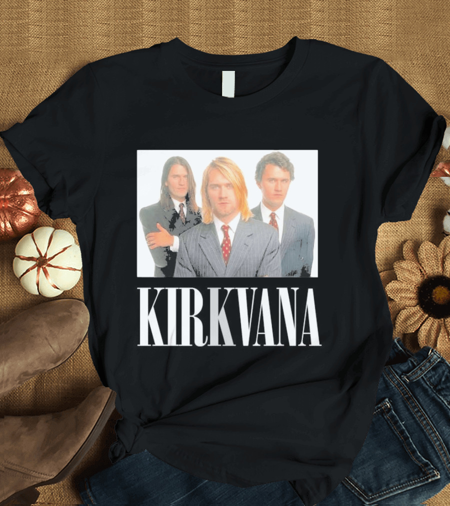 Kirkvana Grunge Band Members In Suits T-Shirt