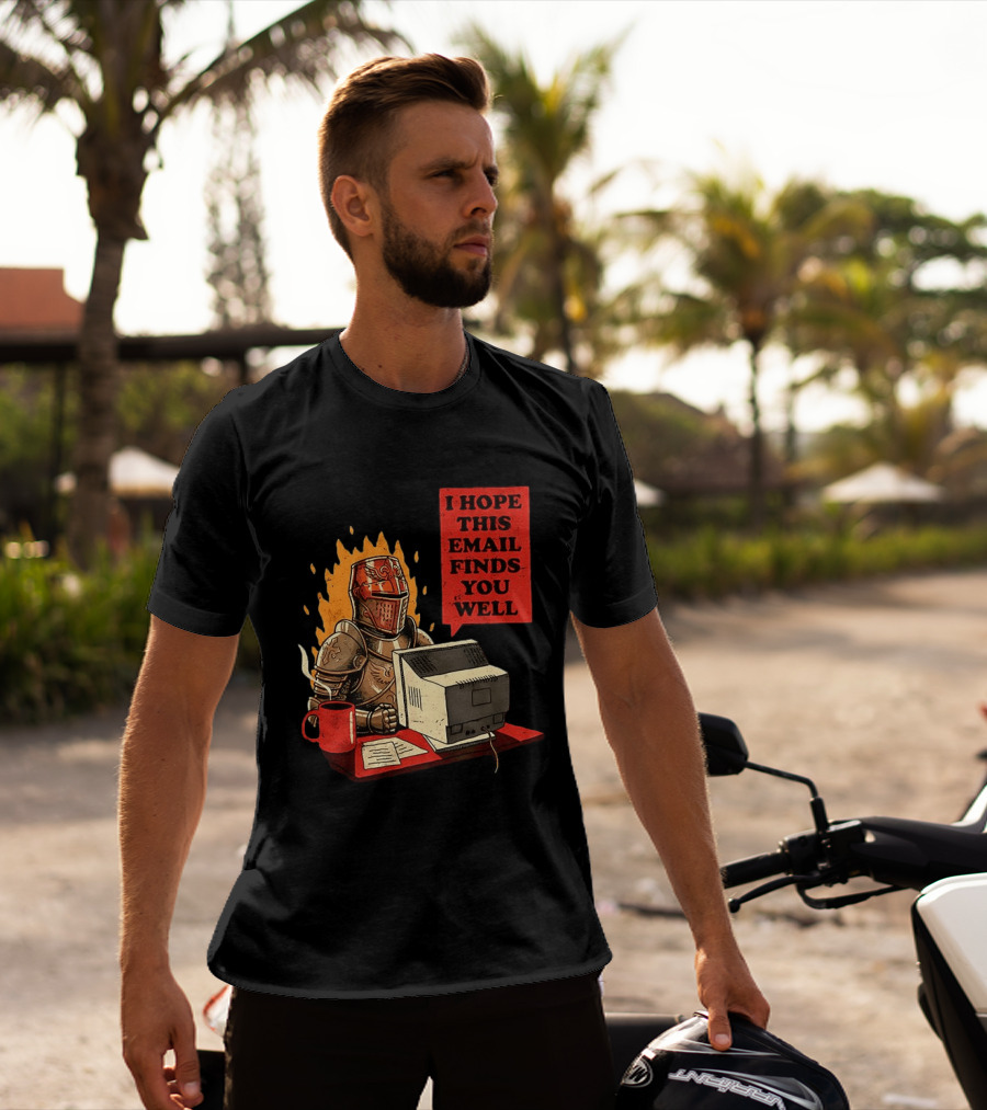 Officer Knight I Hope This Email Finds You Well Armor Computer T-Shirt