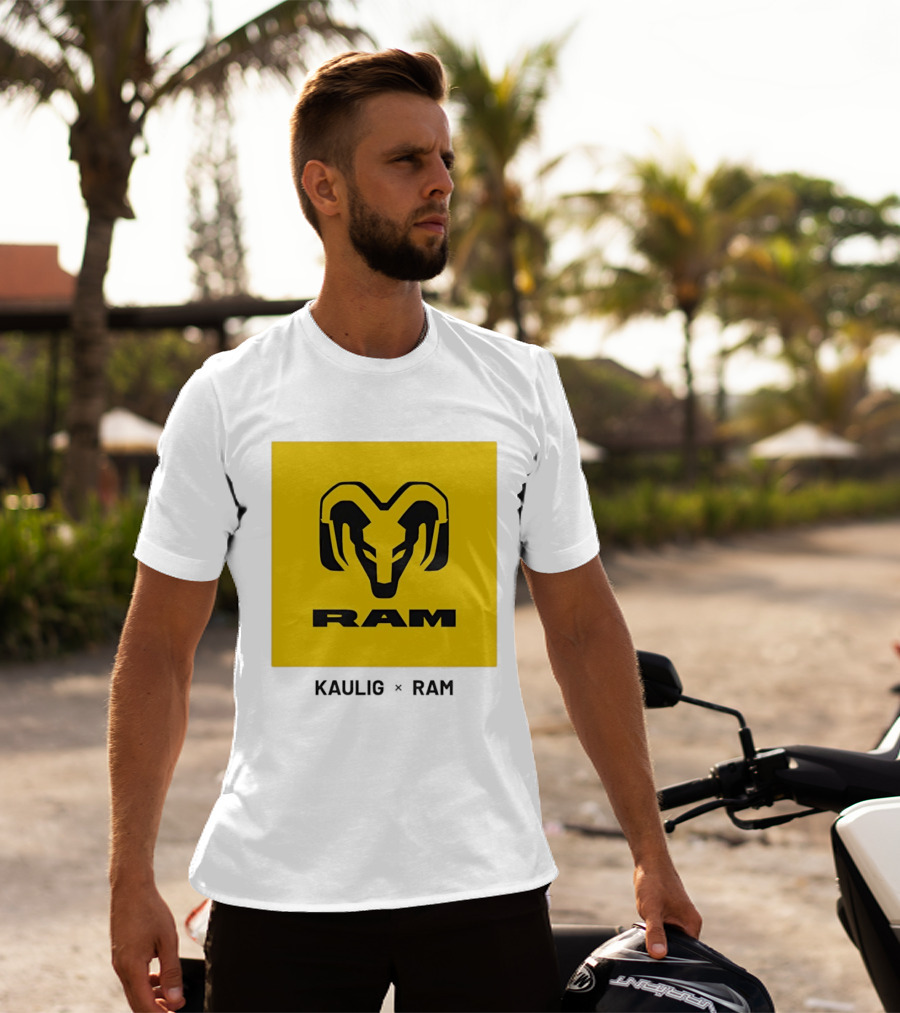 KAULIG X RAM Bold Yellow Icon Collaboration T-Shirt