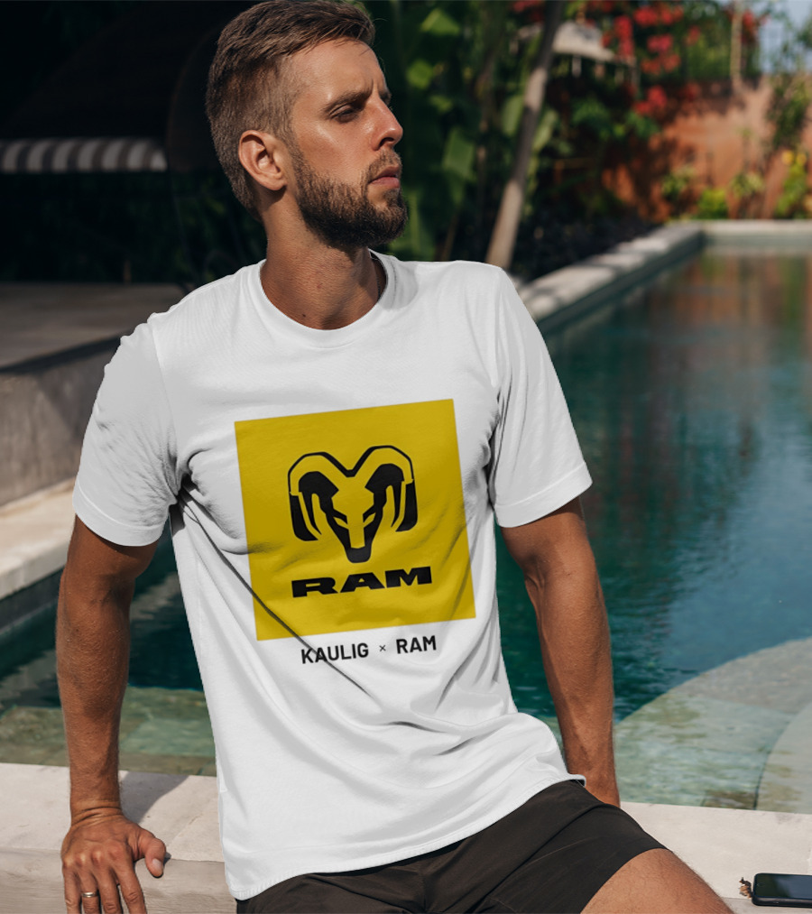 KAULIG X RAM Bold Yellow Icon Collaboration T-Shirt